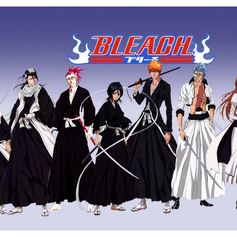Anime Bleach Costume Kurosaki Ichigo Cosplay For Men Japanese Traditional Kimono For Adults Performance Show Fancy Role