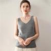 Lekasha Women's Cashmere Sleeveless V-Neck Wool Camisole for Autumn/Winter