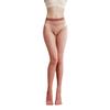 Unisex Ultra-Thin Transparent Black Velvet Tights - Plus Size