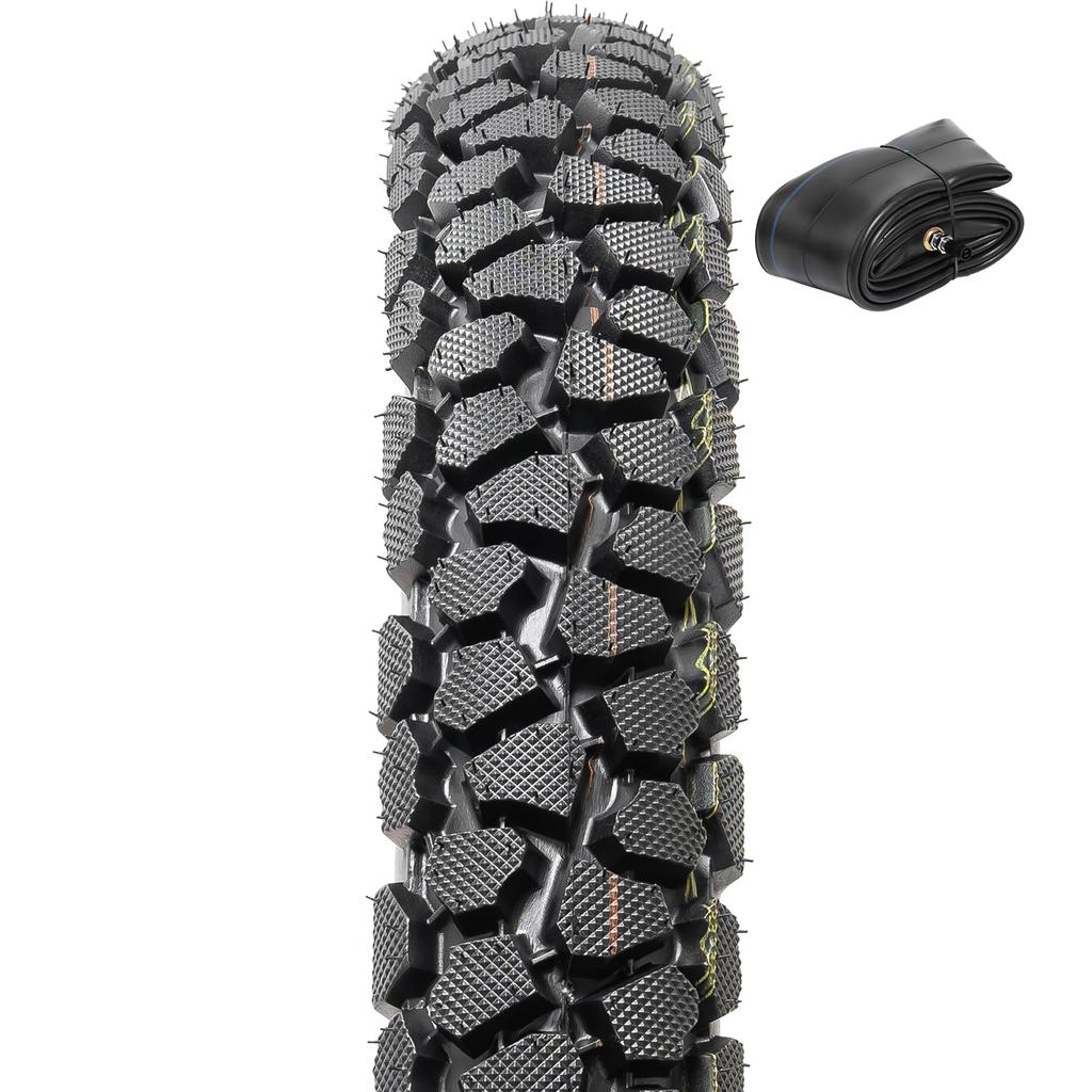 PaoWin 6PR 47P Motorcycle Tire Thick TR4 Motorcycle Motorcycle Motorcycle 2.75-17 Tire, TT, 2.75-17 Tire, 2.75-17 + 2.50/2.75-17 Tube, Wall, Valve,