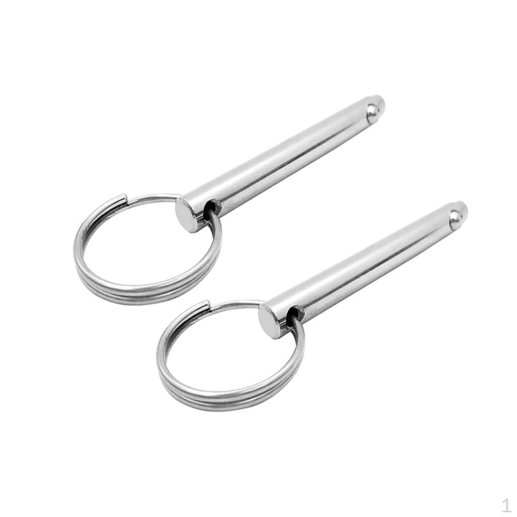 

2pcs 8mm 5/16 Inch Pin for Bimini Top Deck Hinge Marine 316 Stainless Steel