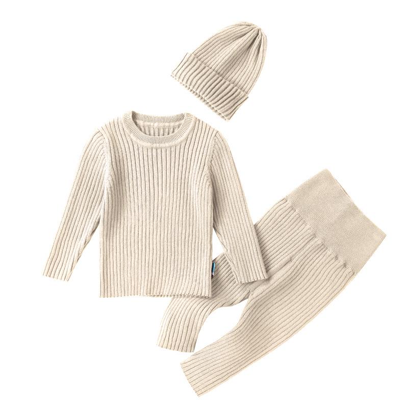 Herbst/Winter Baby Strickwoll-Pullover-Set