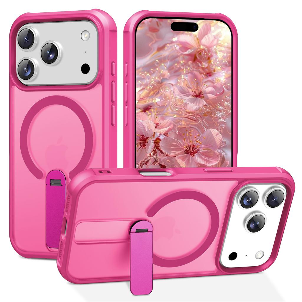 For iPhone 17 Pro Case Compatible with MagSafe Kickstand TPU+PC Drop Protection Phone Cover