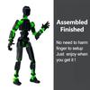 3D Printed Robot Action Figure with Accessories Movable Joints Robot Model Toy Articulated Dummy Figurine Decoration Ornament