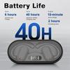 Open Ear Bluetooth 5.4 Kopfhörer LED-Anzeige Stereo-Sound Kabellose Ohrhörer Ohrbügel mit Mikrofon Wasserdichte Ohrhörer für Workout Laufen