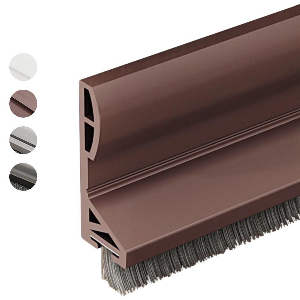 Brush Edge Draft Stopper TPE Door Sweep Removable Door Bottom Seal  Indoor Bedroom