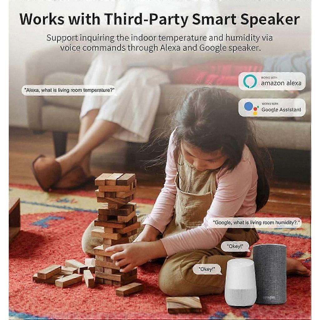 3-Pack Wireless Temperature Humidity Sensors: App Alerts, Free Data Storage, WiFi Monitoring Solution
