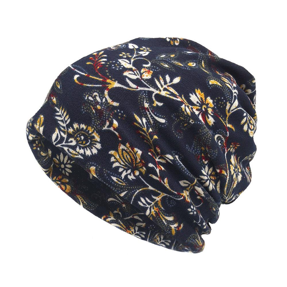 Vintage Style Pullover Cap With Printed Design For Casual Winter Outfits
