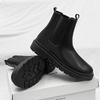 British Martin boots retro Chelsea boots mid-top winter high-top leather shoes