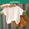 Short Girls Clothes Kids Baby Sets Summer Toddler Boy Cotton Tshirtshorts Linen Children Clothing Outfits Suits For 1 6 Years