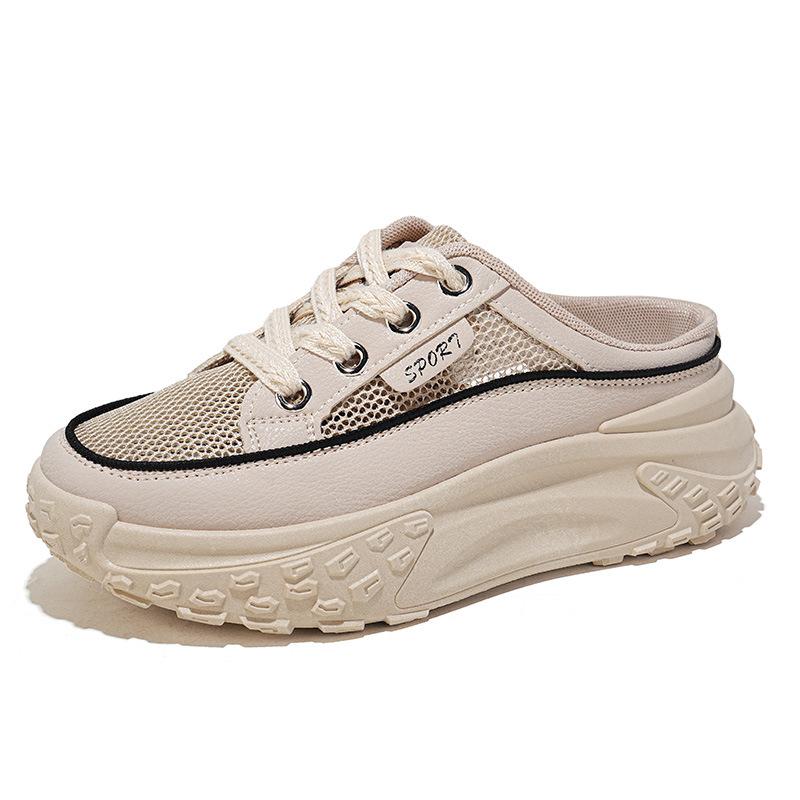 New summer baotou half slippers ins sandals platform shoes XYT