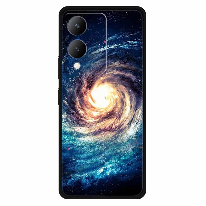 Fundas For Vivo Y17s 4G Case Silicone Wolf Lion Soft TPU Phone Covers for Vivo Y17s 2023 Y 17s Bumper Coque for VivoY17s Black