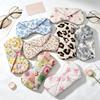 Soft Cotton Eyeglasses Storage Bag Floral Print Eyewear Protector Bag Glasses Case Women Girls