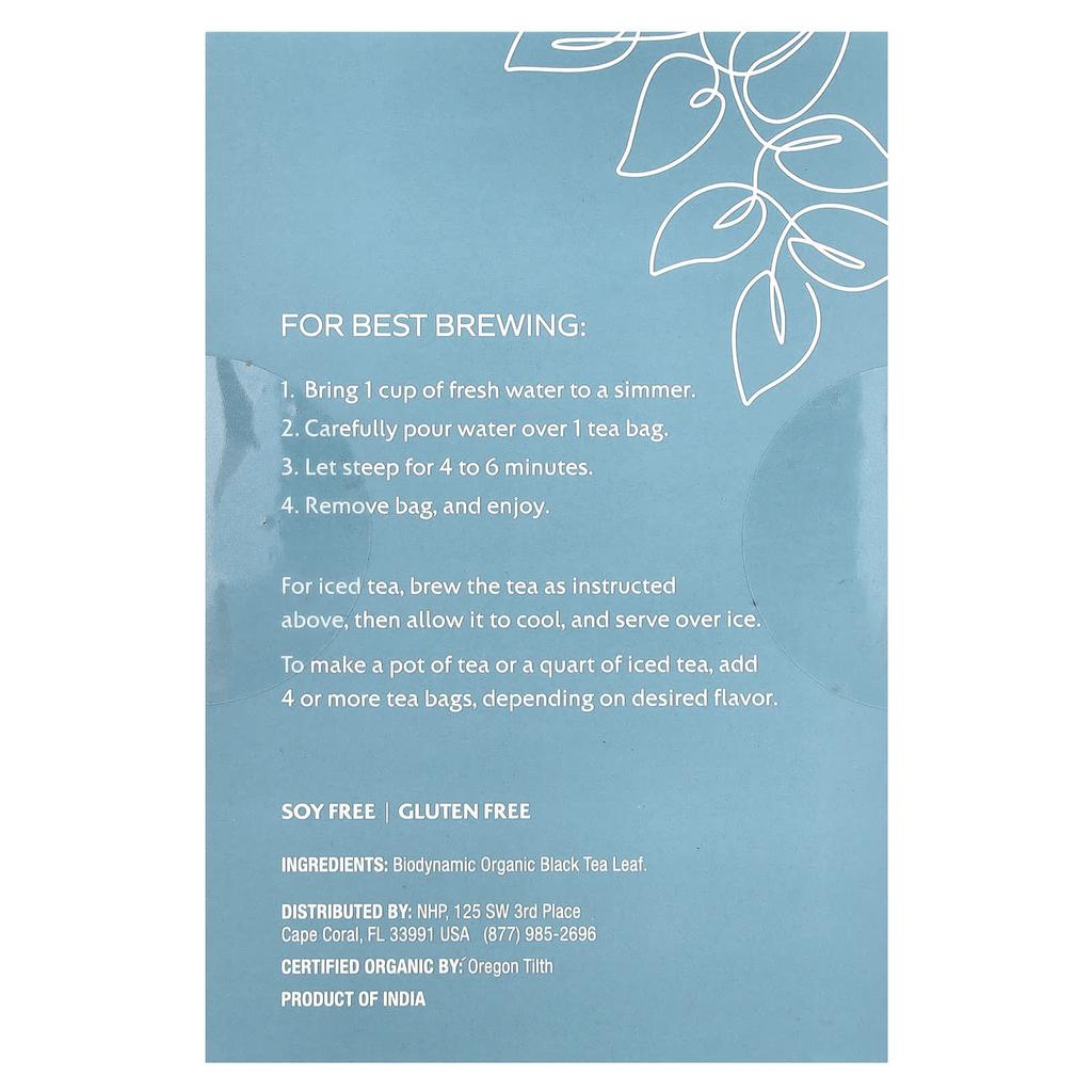 Dr. Mercola, Biodynamic, Organic English Breakfast, Black Tea, 18 Tea Bags, 1.27 oz (36 g)