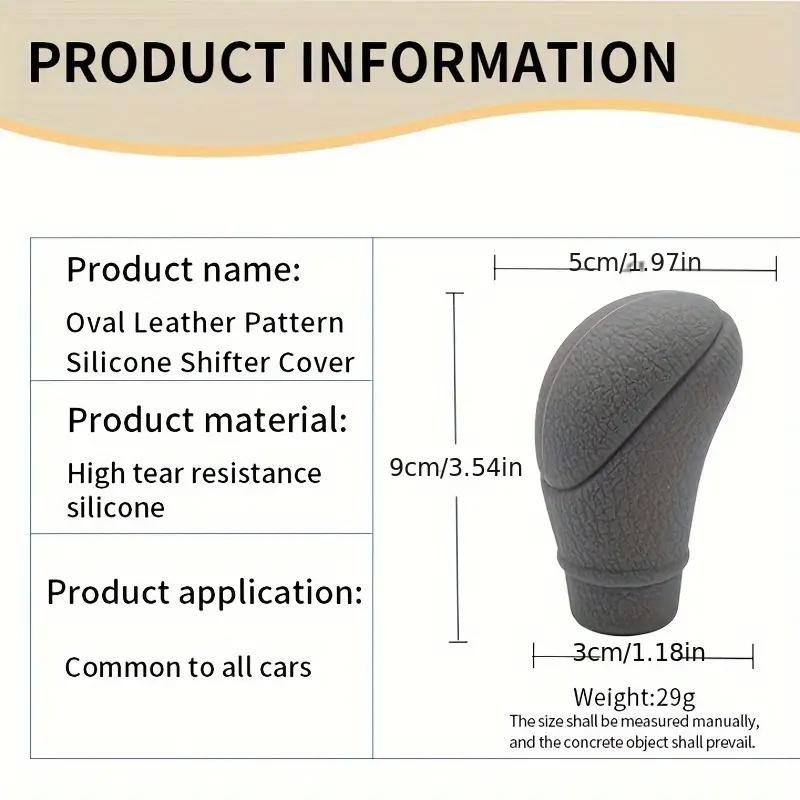 2pcs Car Auto Universal Silicone Shift Gear Head Knob Cover Handbrake Hand Brake Covers Sleeve Case Skin Protector Car Styling C