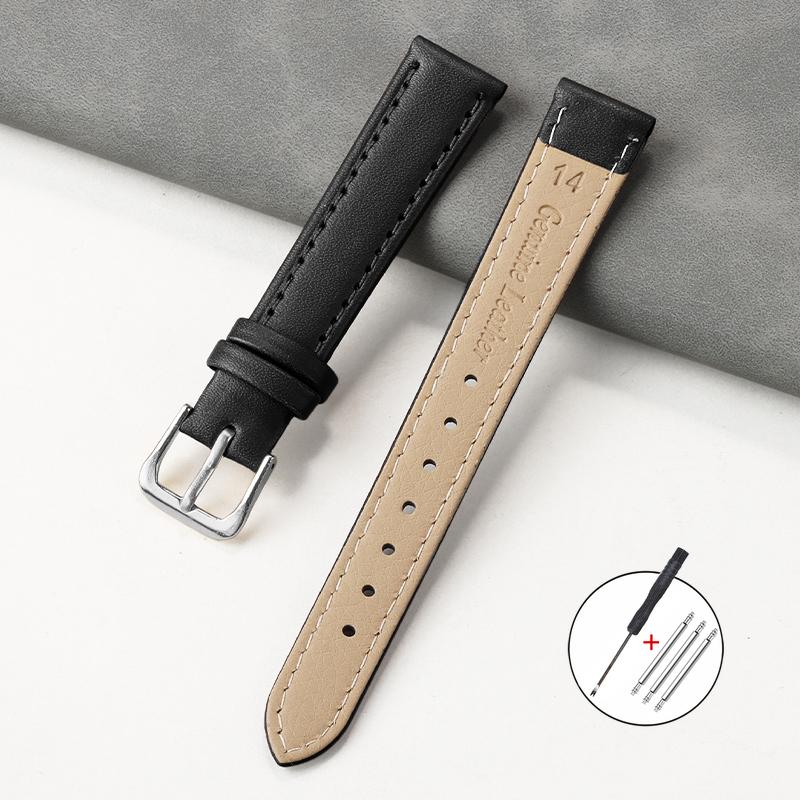 8mm 10mm 12mm 14mm 16mm 18mm 20mm 22mm 24mm PU Leather Watch Strap for Men Women Soft Leather WristBand Universal Sport Bracelet
