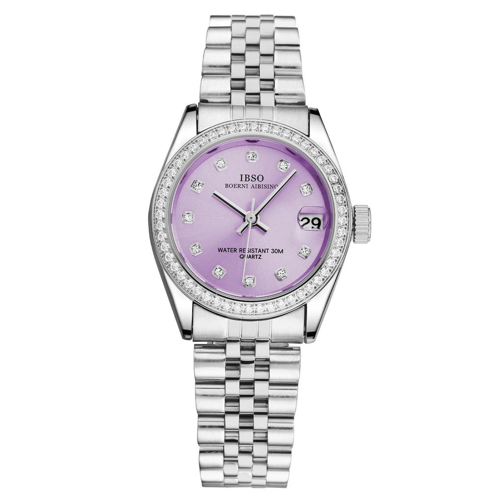 Classic Luxury Quartz Diamond Watch Women'S Steel Belt Women'S Watch Waterproof 1079