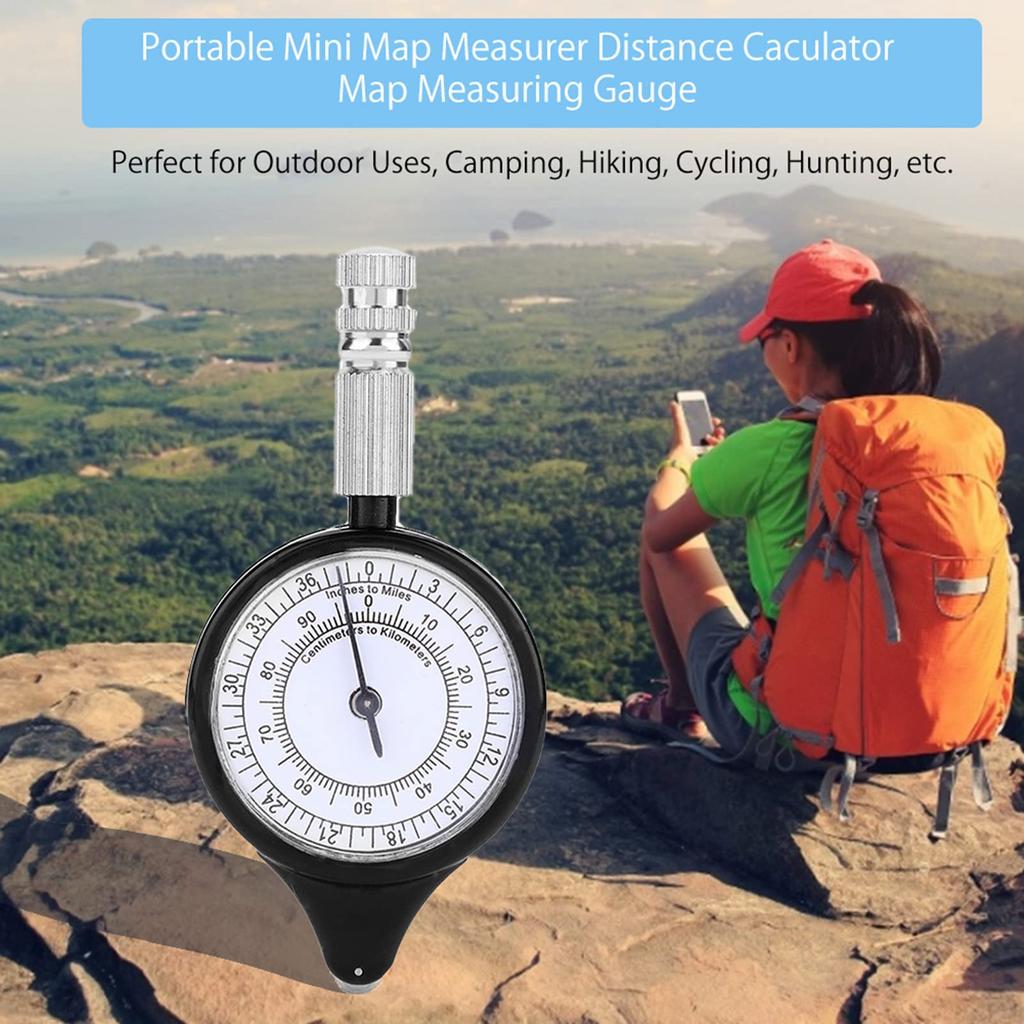 Digital Map Distance Measuring Mapping Map Distance Measuring Curvature Curve Meter for and Hiking Tool, Calculator, Tool, Wear-Resistant Tool, Meter,