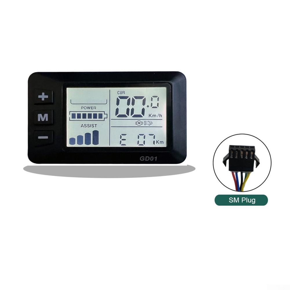 Ebike kt lcd10h display 24v/36v/48v/bicicleta elétrica lcd led power
