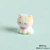Flocked Cat Decor Fluffy Resin Animal Figures Cute Mini Desk Ornament Car Dashboard Accessory DIY Craft Supplies
