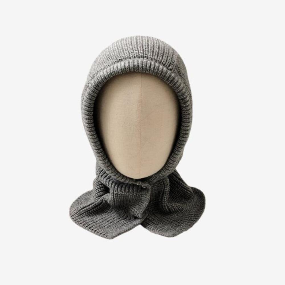 Thickened Knitted Woolen Hat Korean Style Children Plush Beanie Lovely Kids Scarf Hat Set  Toddler