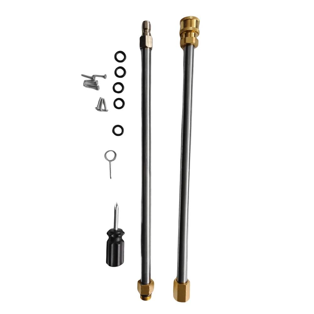 13 Inch Plastic Pressure Washer 2500PSI Powerful Pressure Washer Stainless Steel 1/4 Fast Connector Surface Cleaner with 3 Wheel