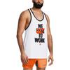 Under Armour Project Rock Get To Work Letter Print Loose Fit Sleeveless Tank Top Men Tops White 1383299-100