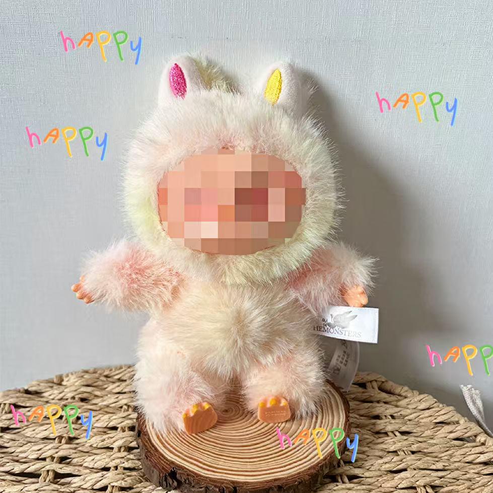 Cute Rabbit Plush Doll Vinyl Keychain Pendant