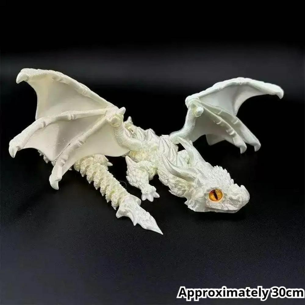 Neues 3D-gedrucktes Wyvern-Drachen-Simulationsmodell mit Flügeln, Geschenk, Gelenkige Drachen, Fidget-Drachen, Schreibtischdekorationen