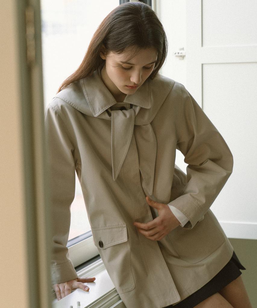 Yuppe Sailor Trench Coat_Beige