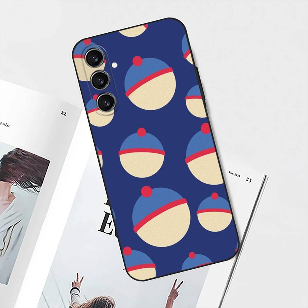 Cartoon Funny S-South-P-Park Phone Case For Samsung S25,S24,S21,S22,S23,S30,Ultra,S20,Plus,Fe,Lite,Note,10 Black Soft Shell