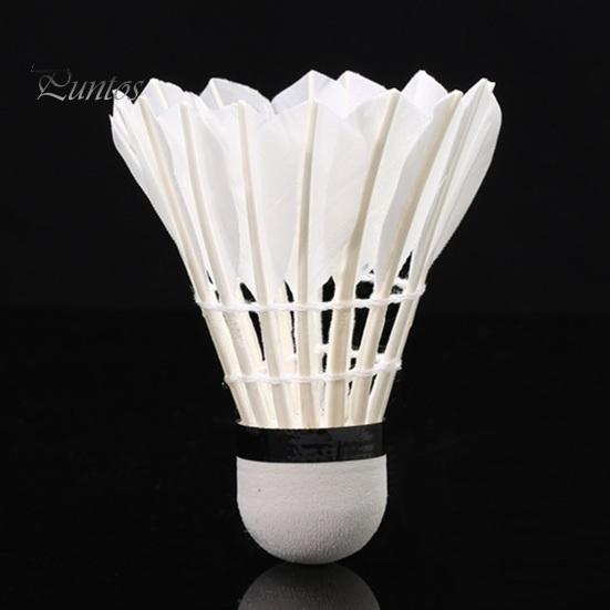 Goose Feather Badminton 3/6/12Pcs Shuttlecocks Durable High Fine And Even Elasticity for Training Entertainment Carefully Selected Shuttlecock