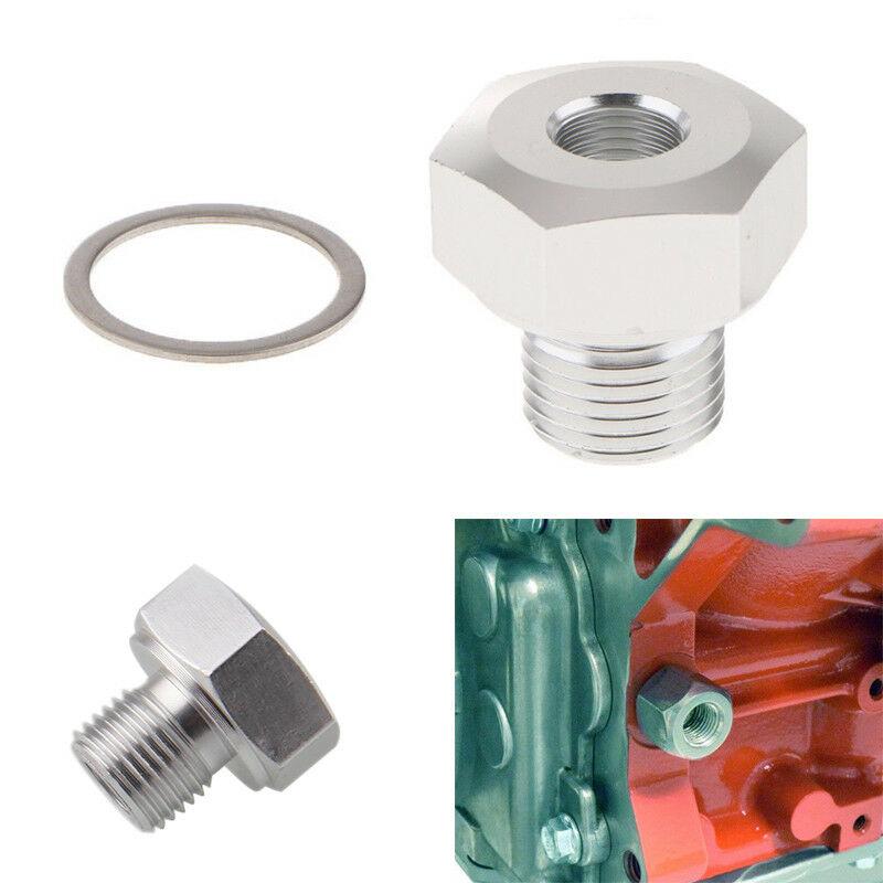 M12x1.5 M16X1.5 Female To 1/8 NPT Male Aluminum New Oil Pressure Sensor Adapter Connector For LS Engine Fuel System Fittings7