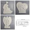 3D Candlestick Silicone Mold Couple Love Heart Candle Base Molds Gypsum Candle Holder Mould Home Decorations Moulds