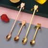 304 Stainless Steel Coffee Spoon, Hanging Cat Spoon for Mugs Tall Cups, Long Handle Tea Stirring Spoon, Ideal for Desserts & Ice Cream Lovers