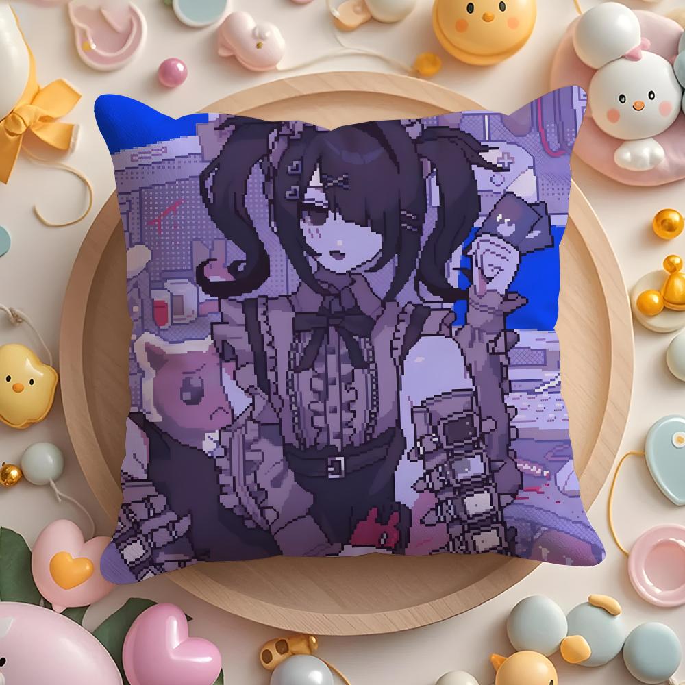 

Cute NEEDY GIRL OVERDOSE Cushion Cover Home & Car Multi-Scene Pillow Cover - Reversible, Soft & Durable for Daily Use 30cmx30cm