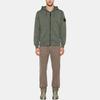 STONE ISLAND Giacca con cappuccio e zip a maniche lunghe con patch logo da uomo Verde 811564251-V0059