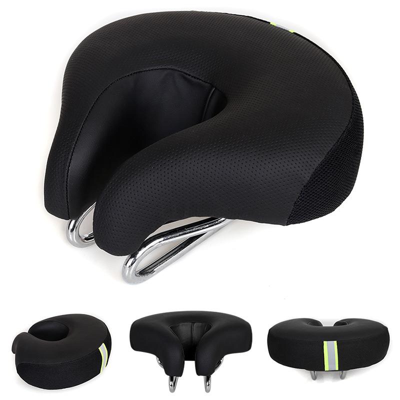 New Noseless Bicycle Saddle, Road, Mountain Bike Thickened Super Soft Seat Cushion Armless Bicycle Magic Seat Cushion