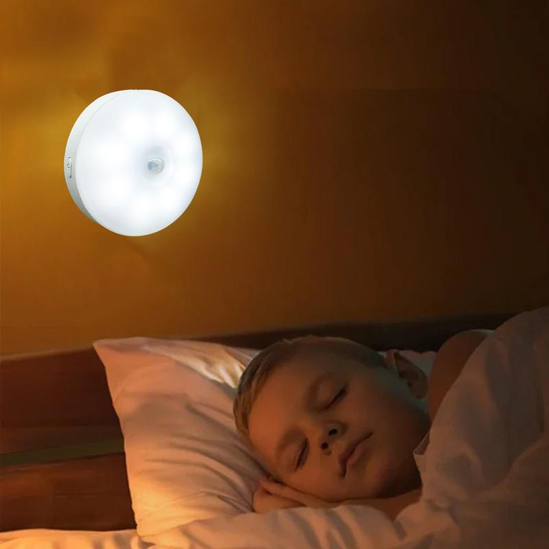 Bewegungsaktiviertes Nachtlicht LED Aktionsdetektor Lichter für Innen USB Smart Menschlicher Körpersensor Schrankbeleuchtung Dekoration