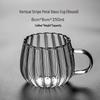 Tazza di Vetro Borosilicato di Alta Gamma con Manico a Petalo - Perfetta per Caffè, Latte o Tè