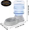 Hund automatischer Wasserspender 3 Gallonen 11 Liter Haustier automatischer Schwerkraft-Wasserspender Station großer Hund und Katze Wasserspender Wasserspender