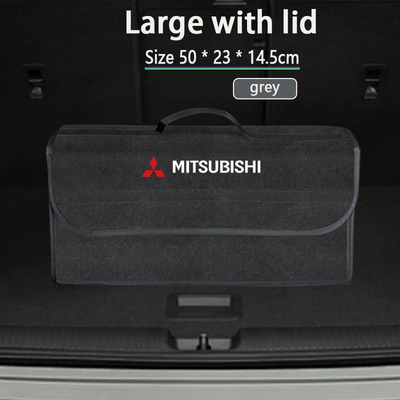 Neuer Stil Auto-Aufbewahrungsbox Faltbare Filzstoff-Organizer-Tasche Kofferraum-Werkzeugkoffer Für Mitsubishi Eclipse Lancer Outlander ASX I200 EX