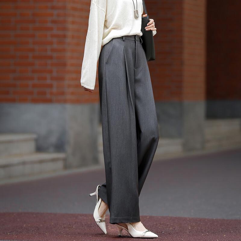 DeMana Women's Elegant Pleated Commuter Trousers