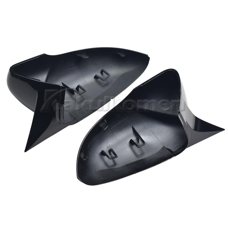 For VW Golf MK6 GTI R GTD 2009- 2Pcs Side RearView Mirror Cover Caps Mirror Tools Case Gloss Black Tuning New