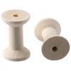 20PCS Wooden Empty Thread Spools 20PCS Natural Wire Weaving Bobbins  Sewing Machines