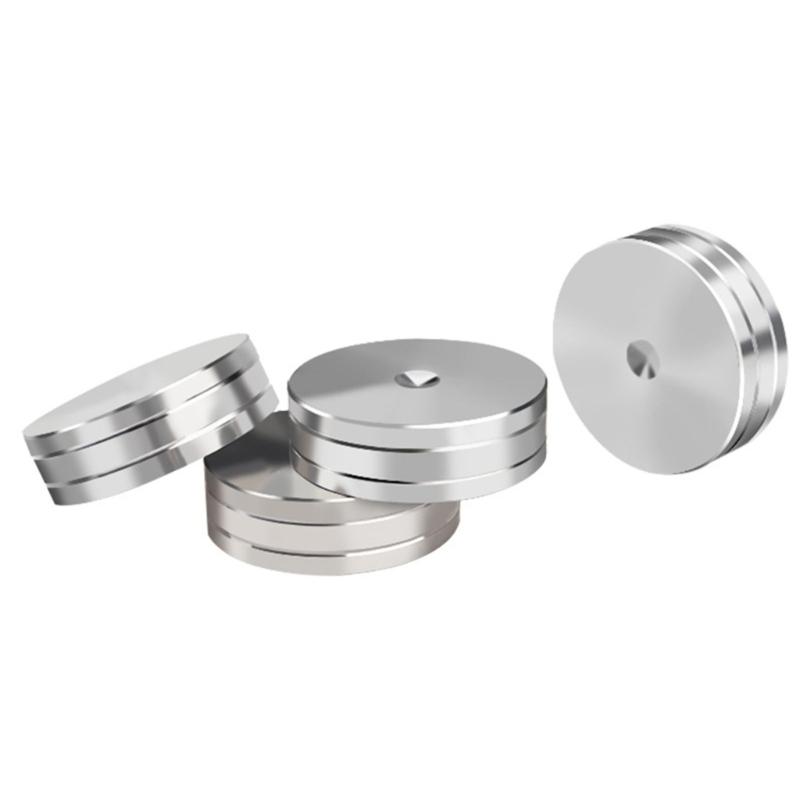 Stainless Steel Speaker Isolation Pads Auditory Shock-Absorbing Feet Enhances Vibration Reduction 49x15mm 4PCS 1