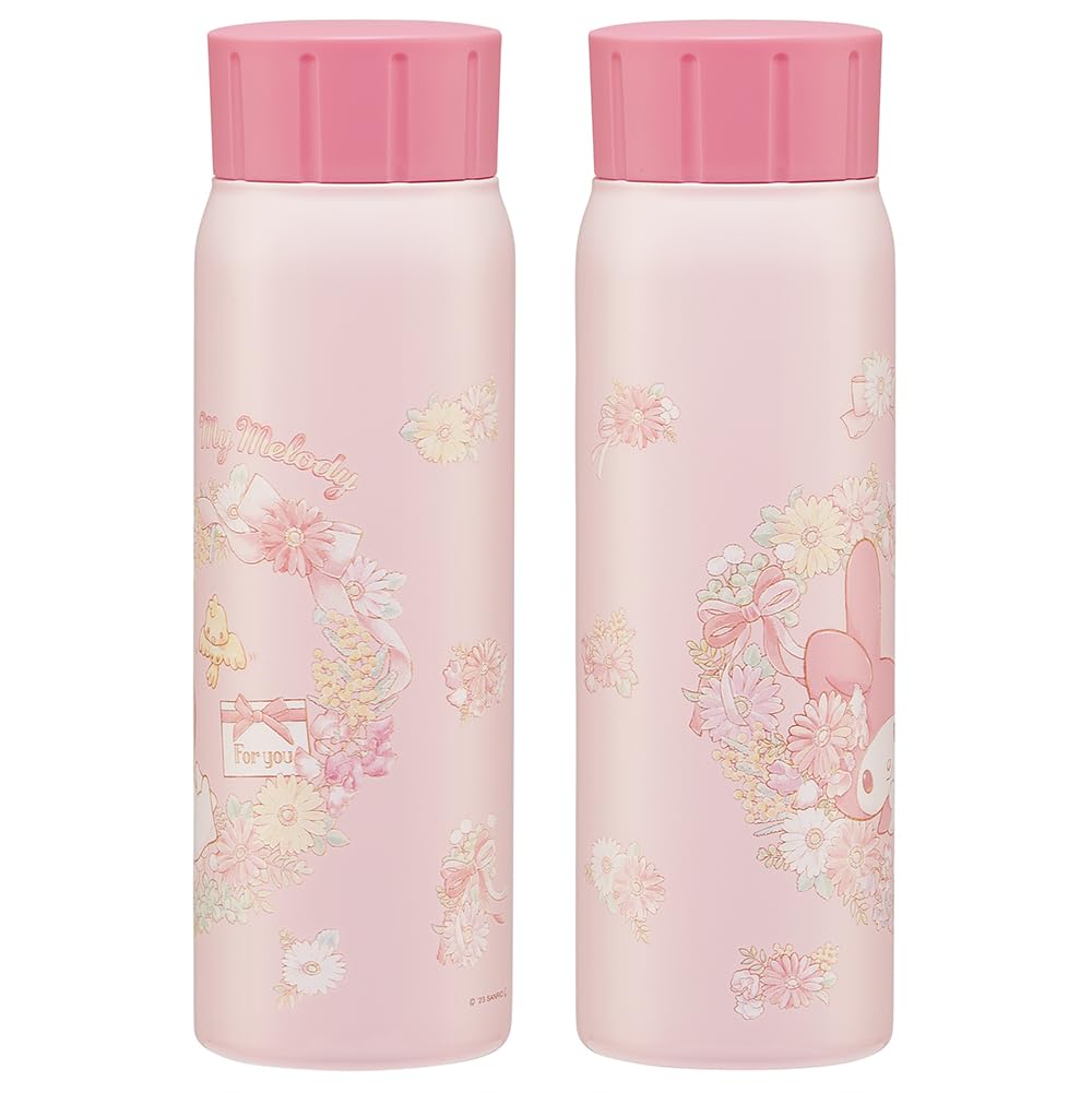 Skater Stainless Steel Water Direct Keeps Drinks Cold My Melody STSL5 Vacuum-Insulated Bottle, 500ml, Drink, Only, Paint, Sanrio, Kids, Adults,