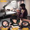3-Color 72LED Magnifier Glass Lamp 8X/10X Magnification With USB-Powered For Electronics Repair Desk Lamp&Precision Beauty Care