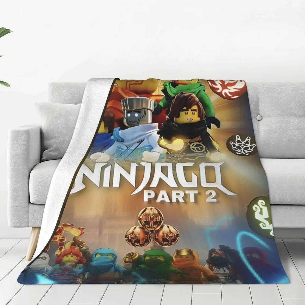 N-ninjagos Blanket Flannel Funny Warm Throw Blankets for Bedspread Summer