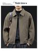 Men's American Style Heavyweight Wool Cashmere Jacket - Double-faced, Thickened, High-end, Plus Size Casual Outerwear for 2025.